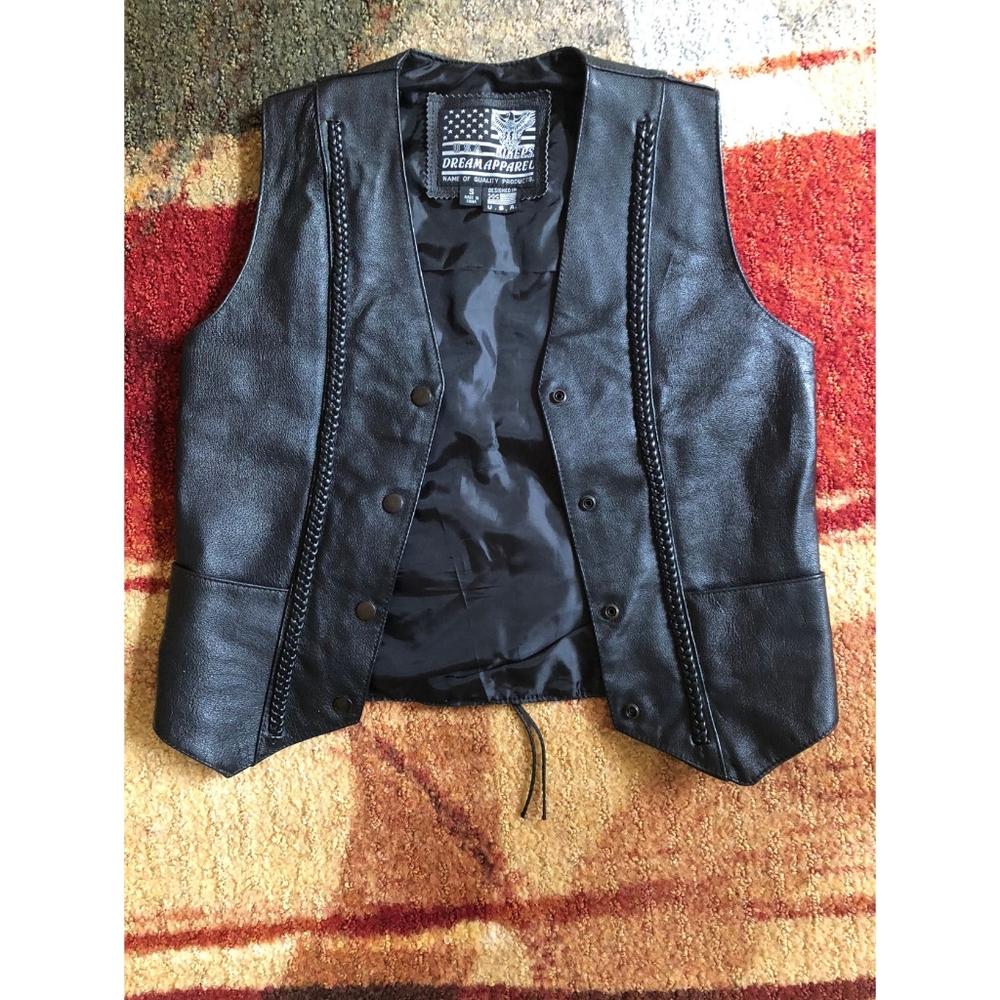 Dream Apparel Biker Leather Vest